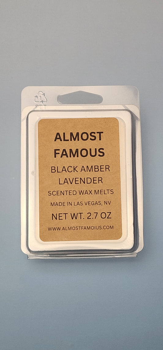 Premium Black Amber & Lavender Soy Wax Melts (2.7 Oz)